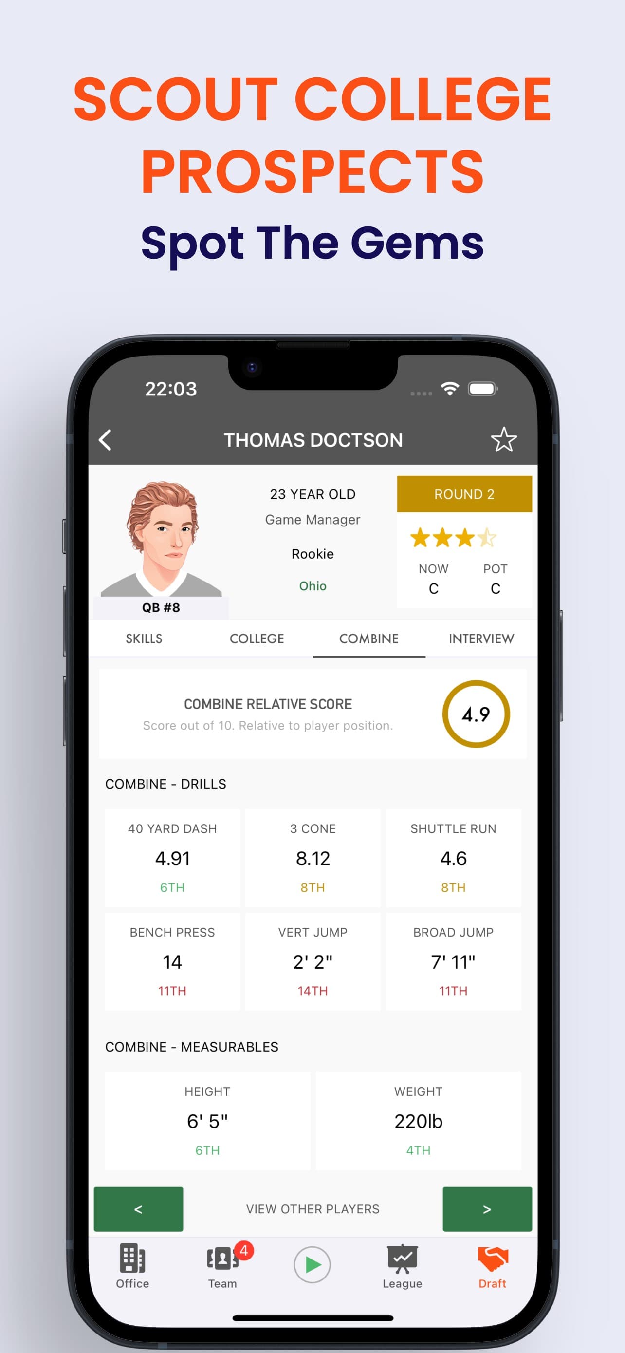 Pocket GM 3: Football Sim screenshot 5 - screenshot