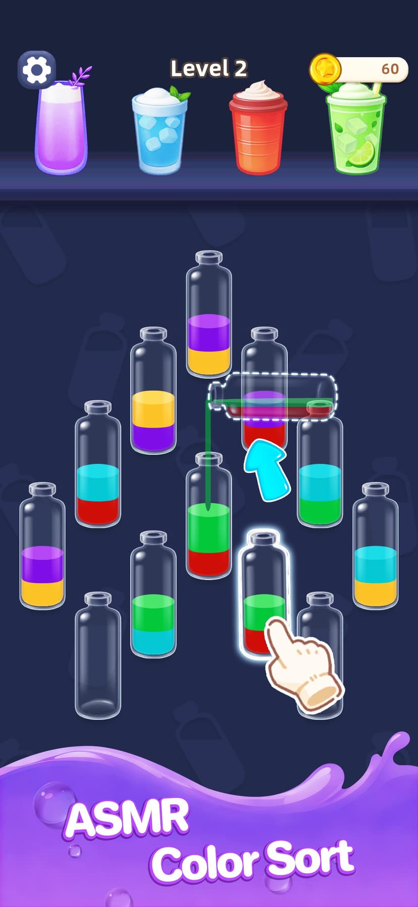 Water Jam Sort - Match Puzzle screenshot 1 - screenshot
