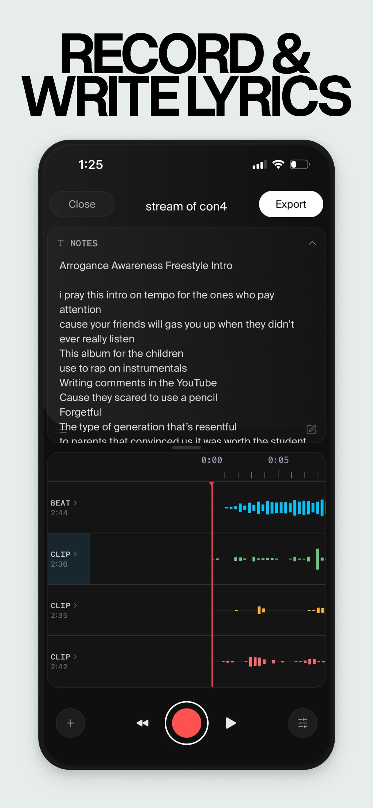 Offtop - Music Studio screenshot 3 - screenshot