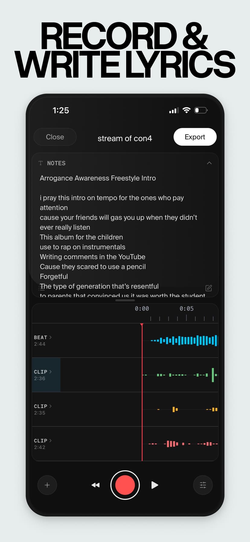 Offtop - Music Studio screenshot 3 - screenshot
