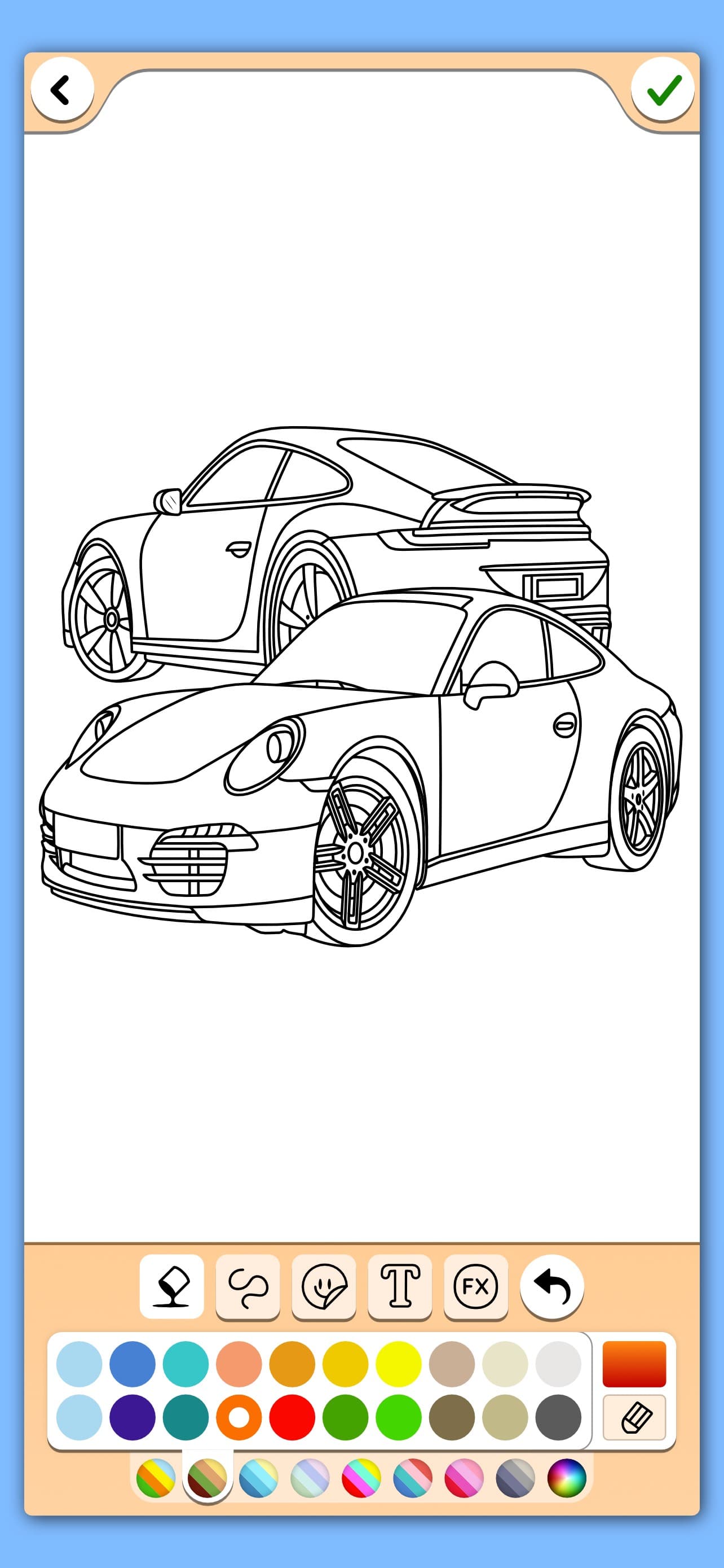 Cars coloring book game screenshot 4 - screenshot