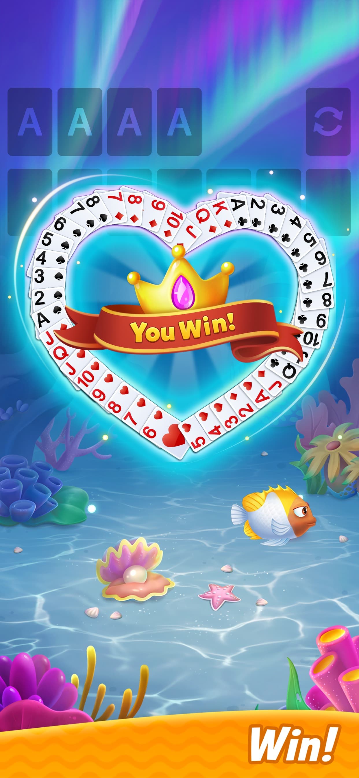 Solitaire - Fishland screenshot 2 - screenshot