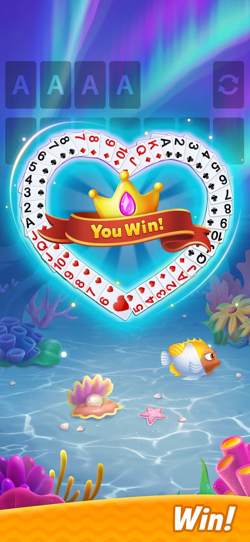 Solitaire - Fishland screenshot 2 - screenshot