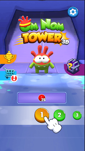 Om Nom Tower 3D screenshot 1 - screenshot