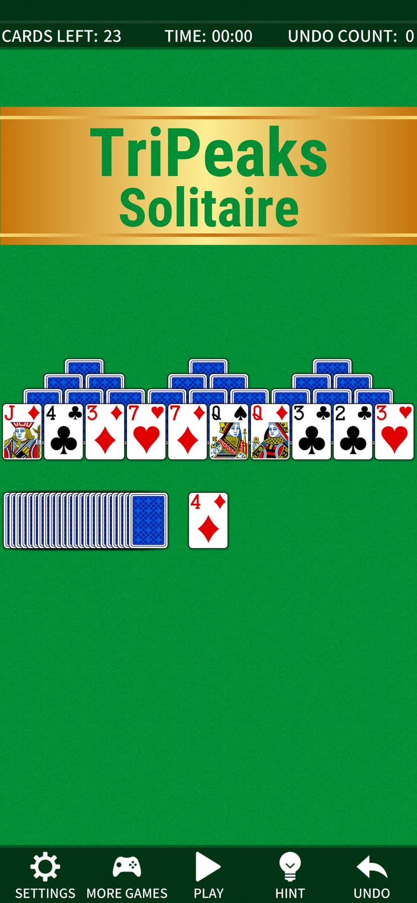 TriPeaks Solitaire Classic. screenshot 1 - screenshot