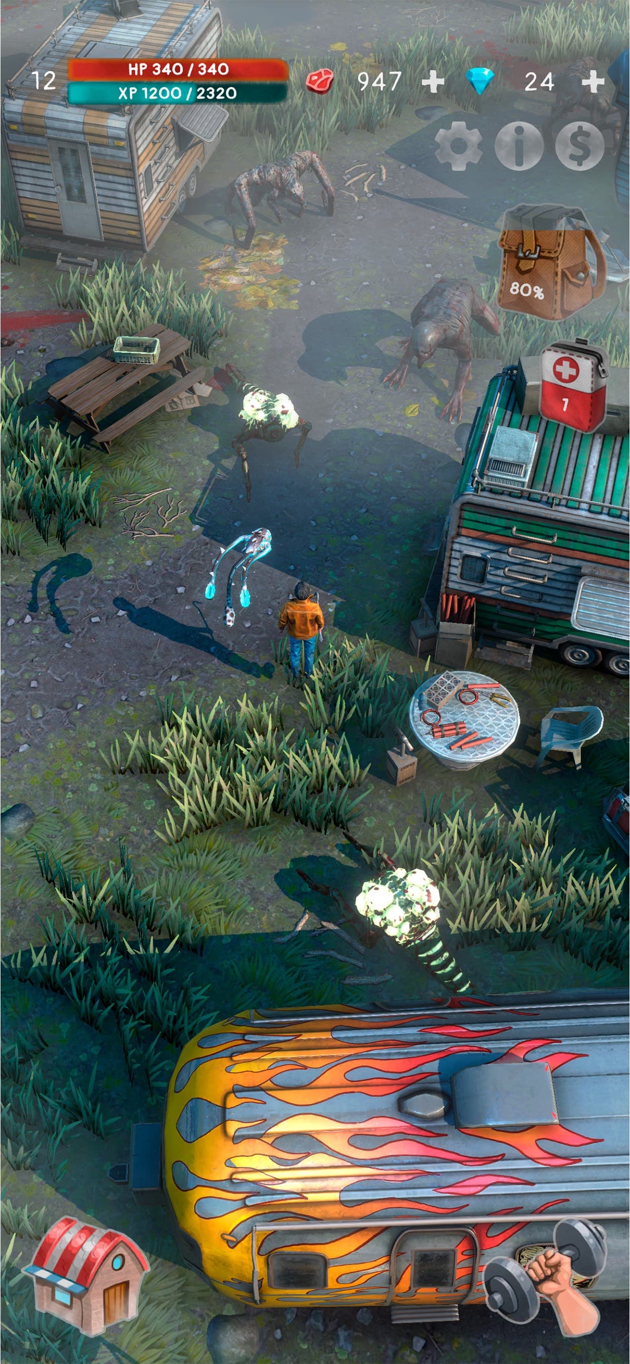MIST: Horror Idle Survival RPG screenshot 1 - screenshot