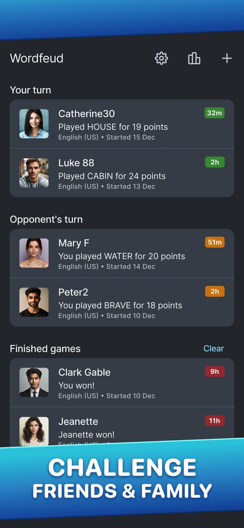Wordfeud screenshot 2 - screenshot