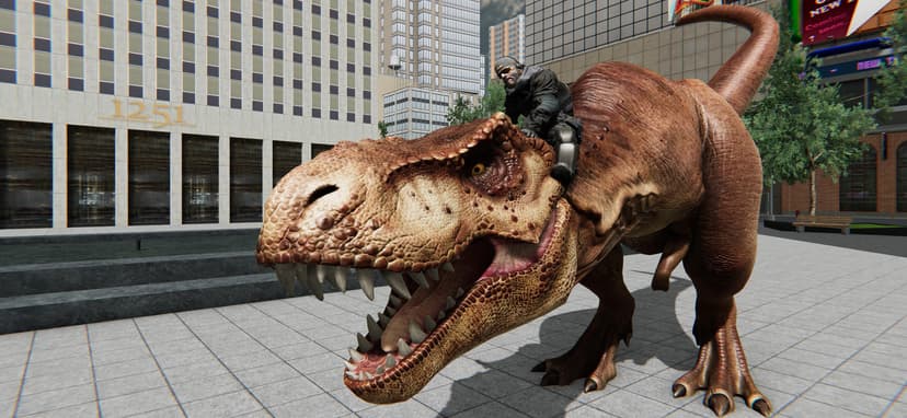 T-rex Simulator City World screenshot 1 - screenshot