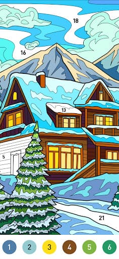 Christmas Winter Coloring Book screenshot 3 - screenshot