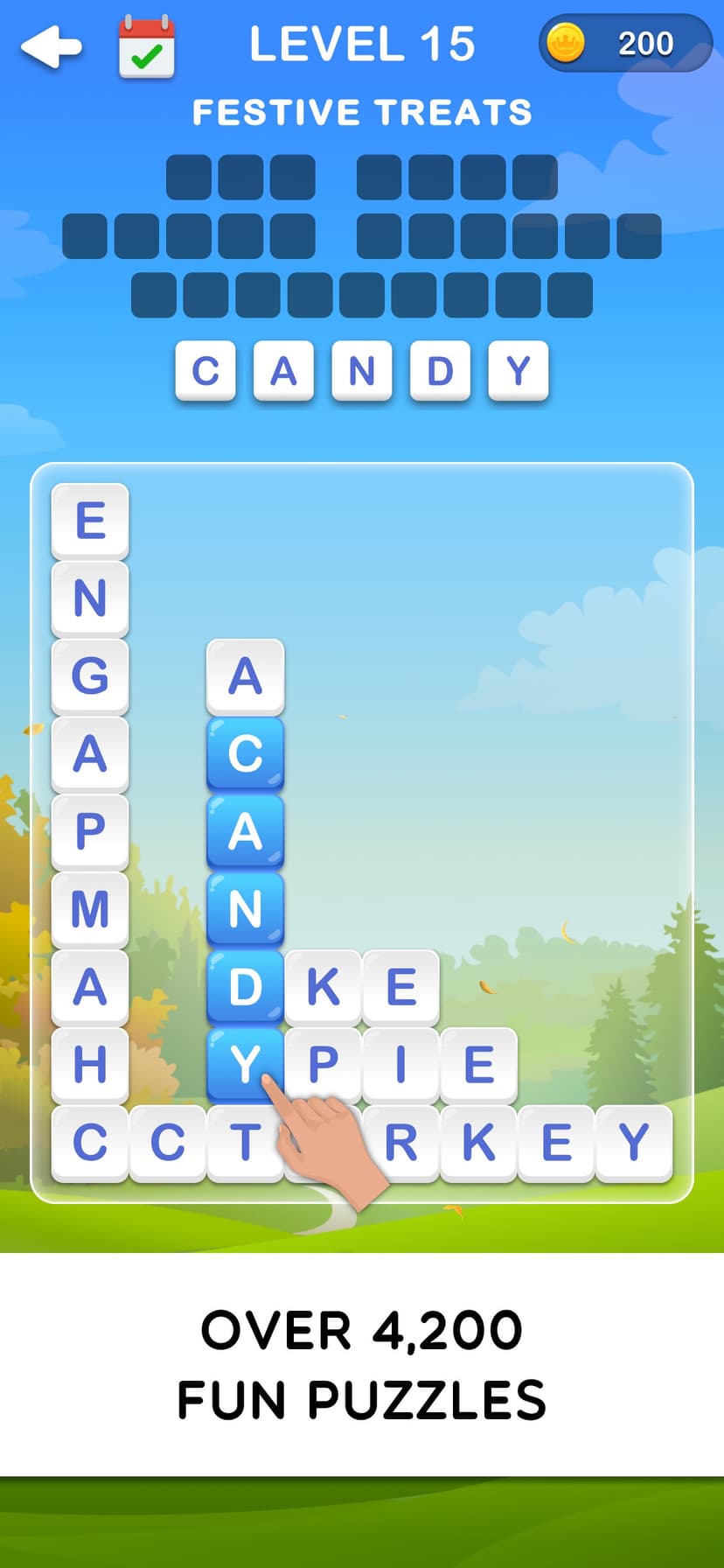 Harvest of Words - Word Stack screenshot 1 - screenshot