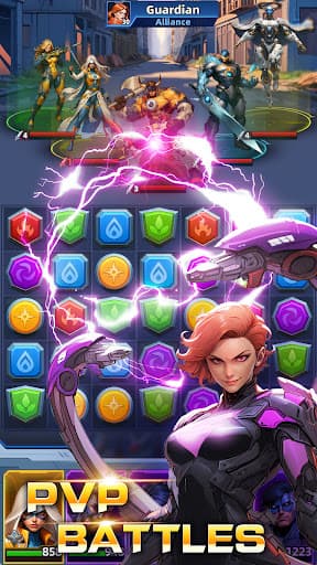 Superhero & Puzzles Match3 RPG screenshot 4 - screenshot