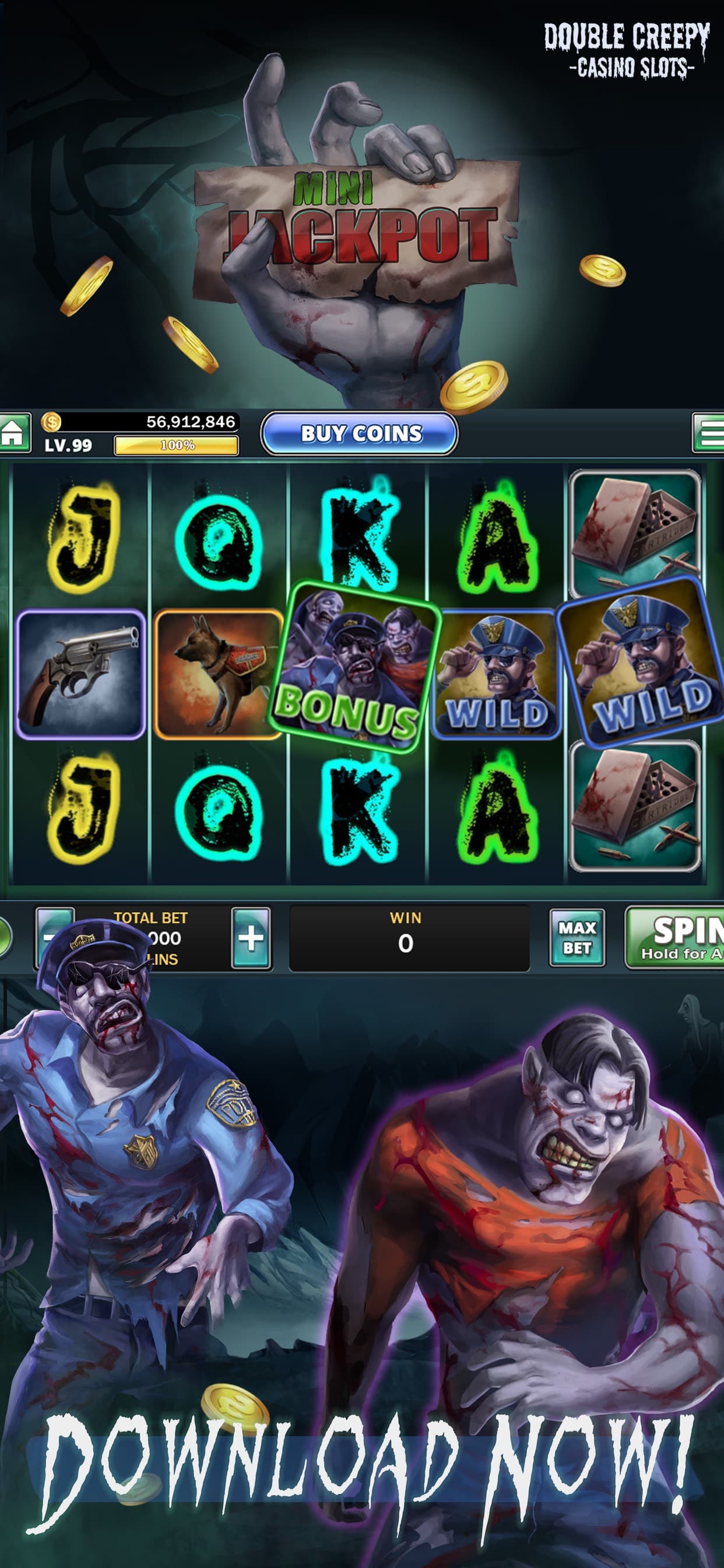 Creepy Vegas - Club Casino screenshot 1 - screenshot