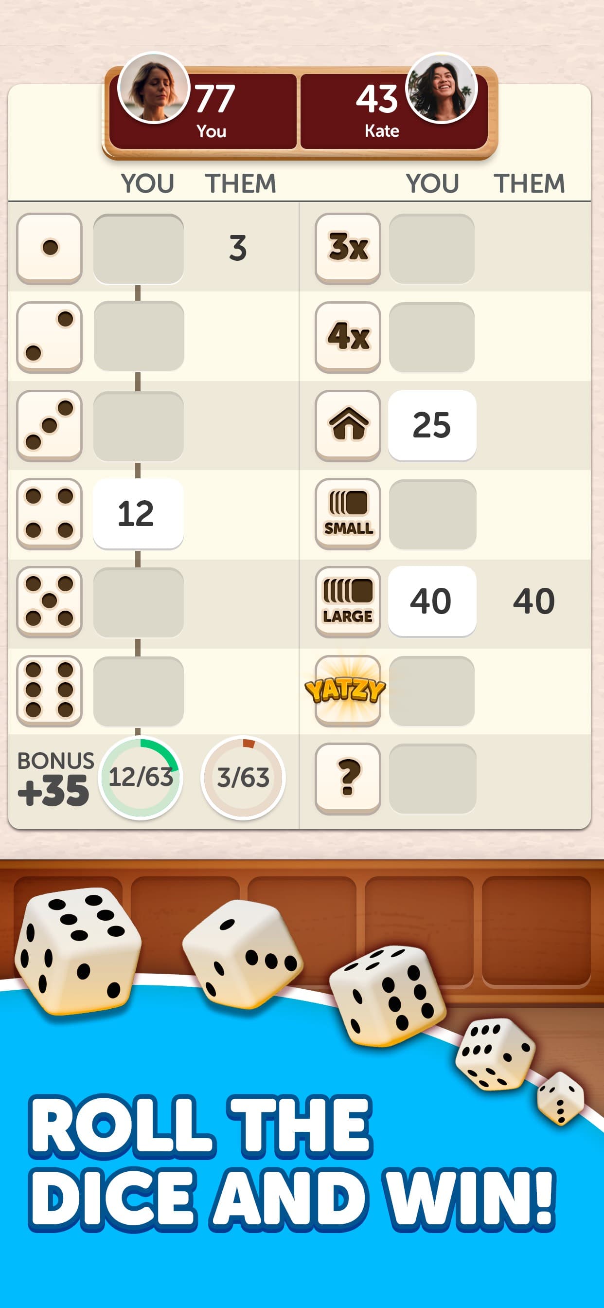 Dice Yatzy - Classic Fun Game screenshot 1 - screenshot