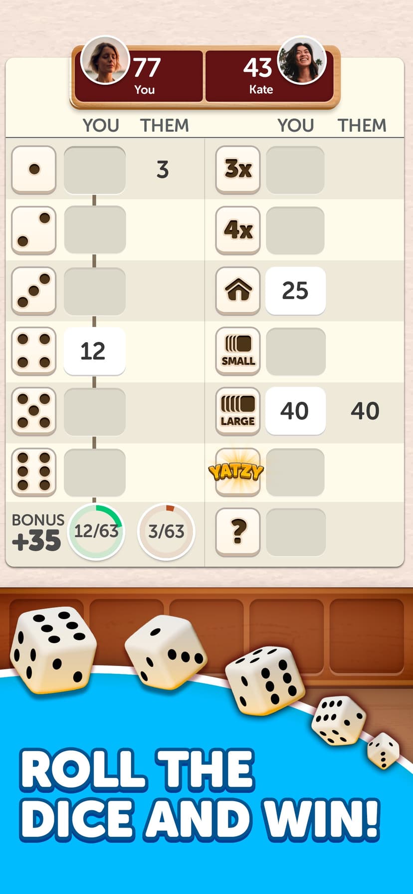 Dice Yatzy - Classic Fun Game screenshot 1 - screenshot