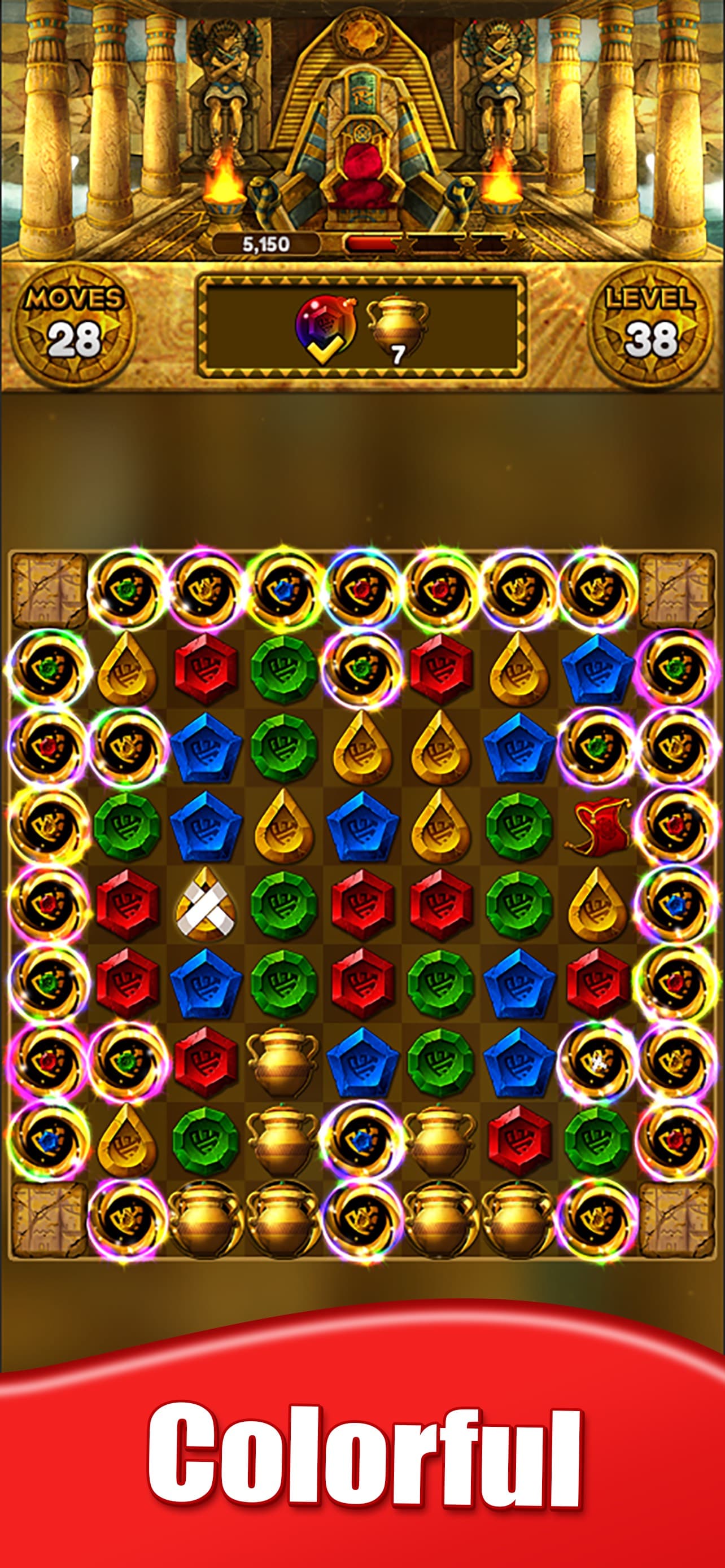 Jewel Queen: Puzzle Match 3 screenshot 1 - screenshot