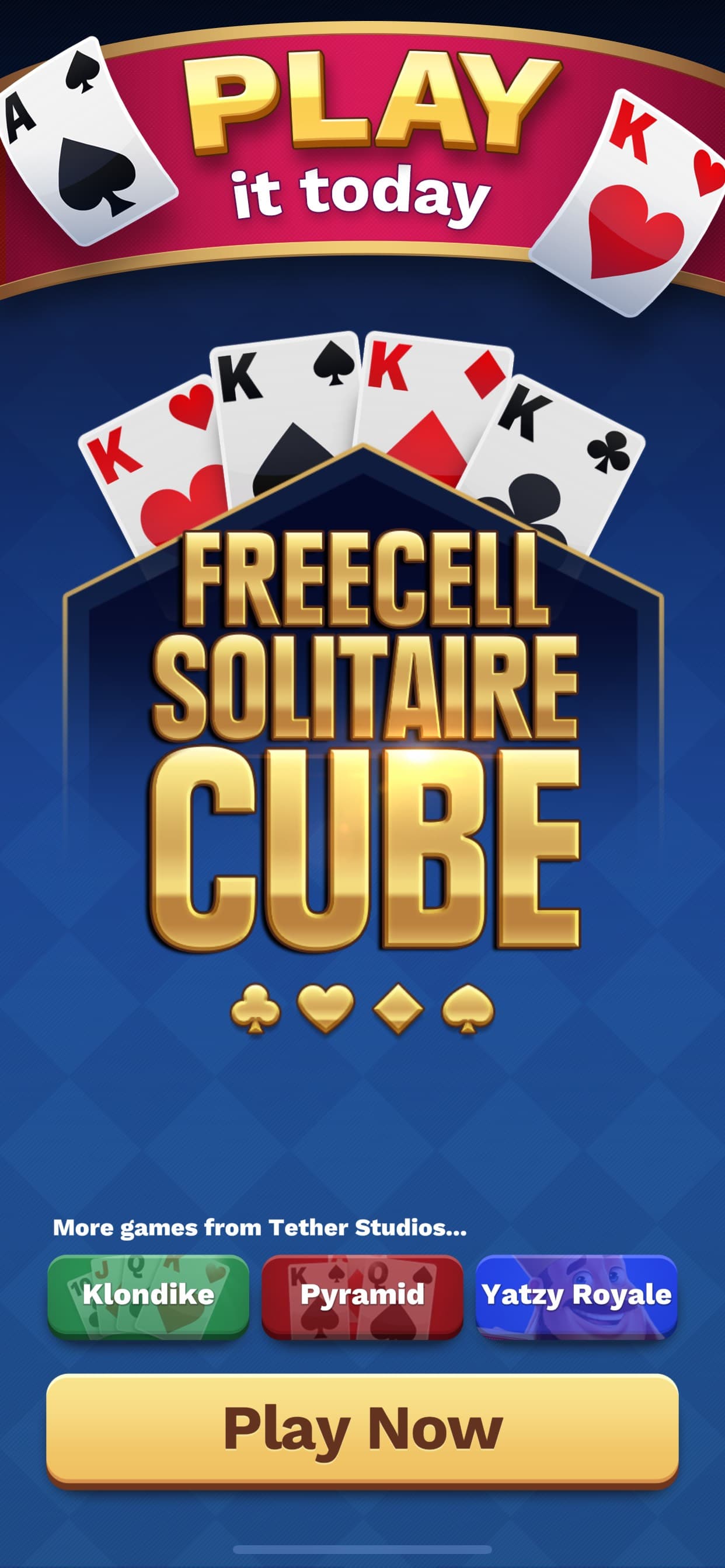 Freecell Solitaire Cube screenshot 1 - screenshot