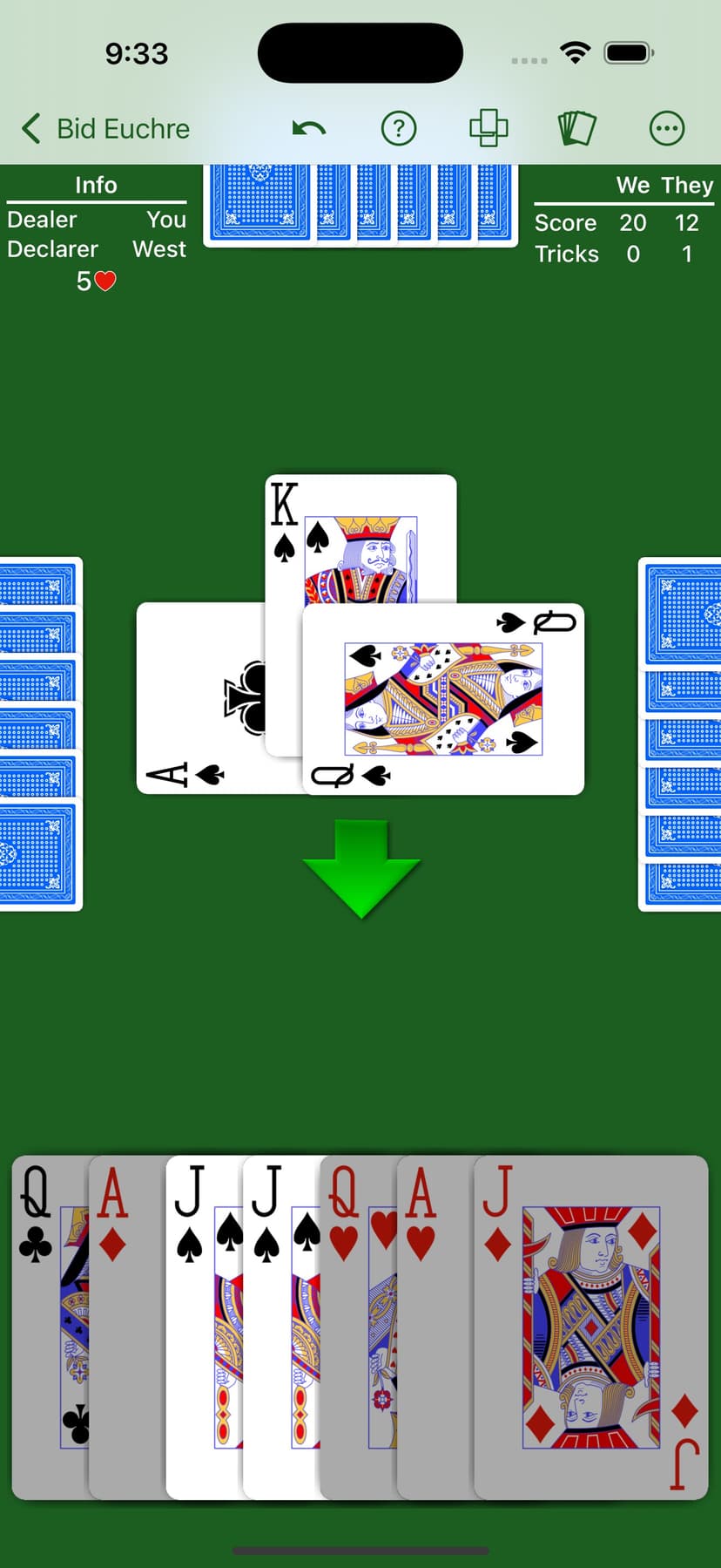 Bid Euchre - Expert AI screenshot 1 - screenshot