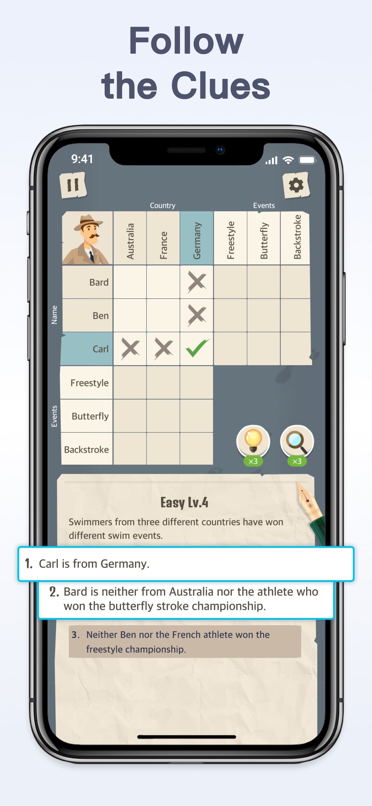 Logic Detective Games screenshot 1 - screenshot