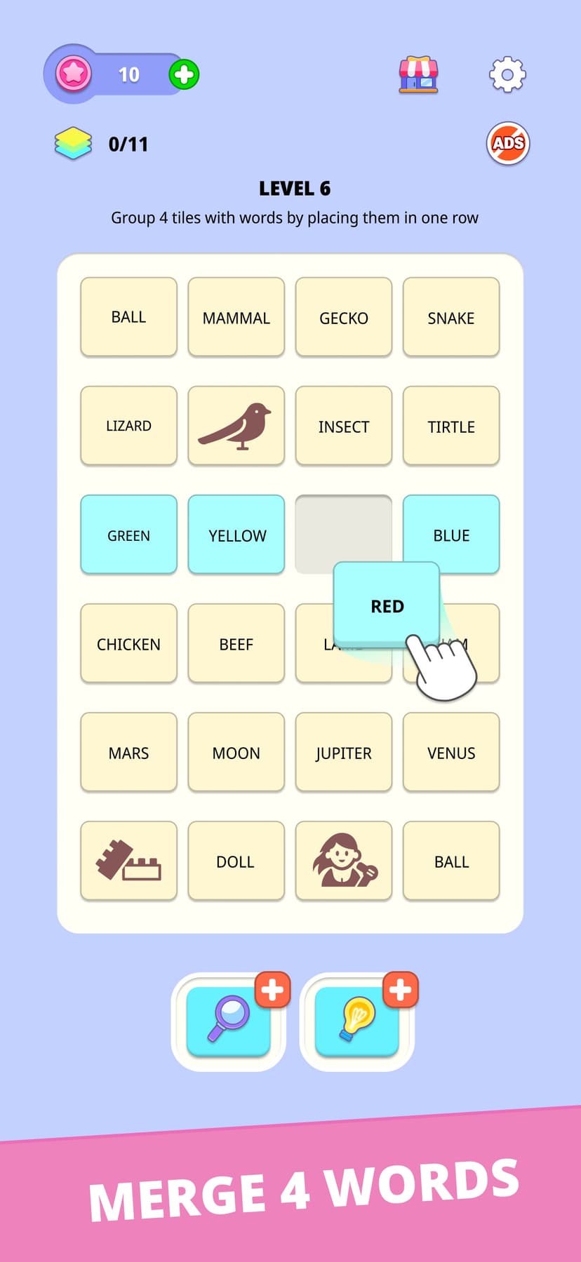 Word Merge: Categories screenshot 1 - screenshot