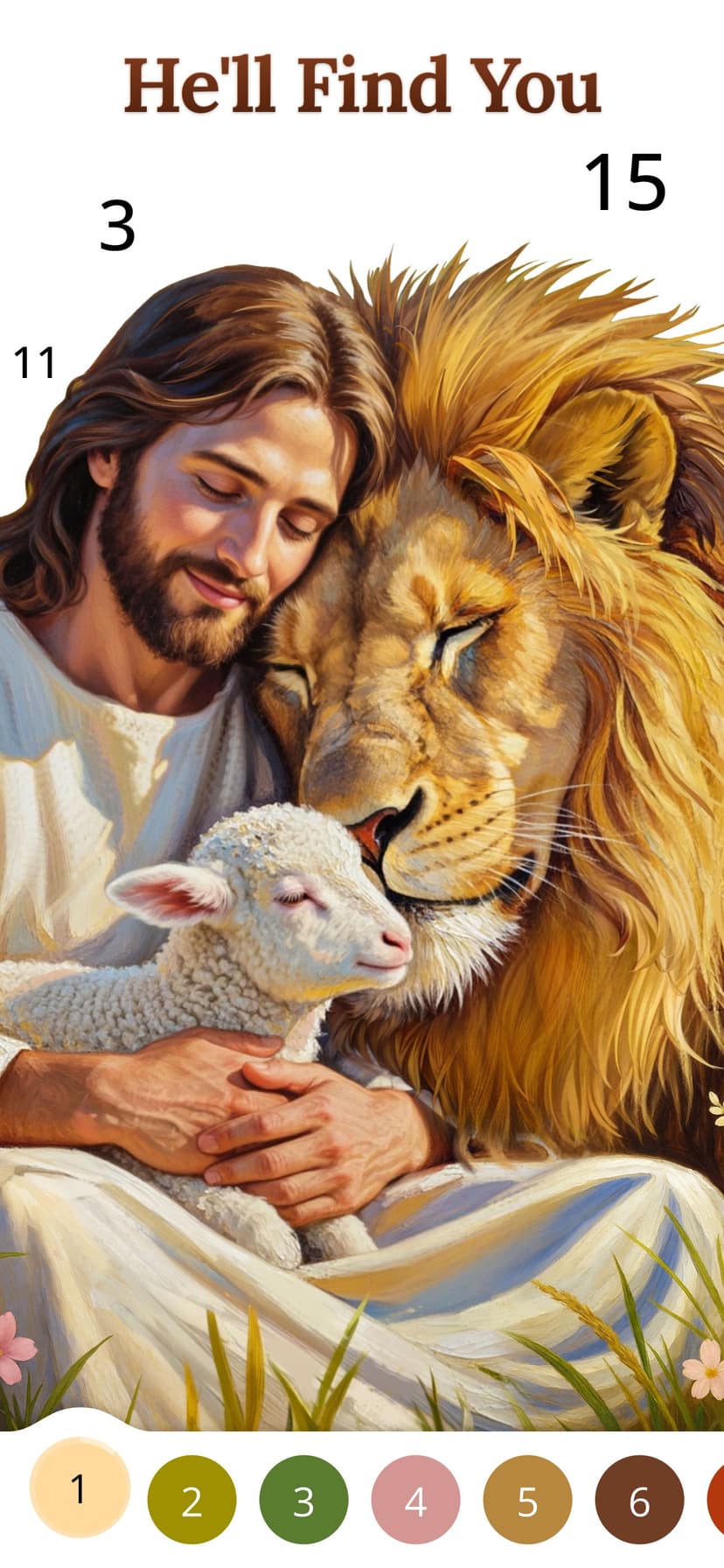 Bible Coloring Paint by Number screenshot 1 - screenshot