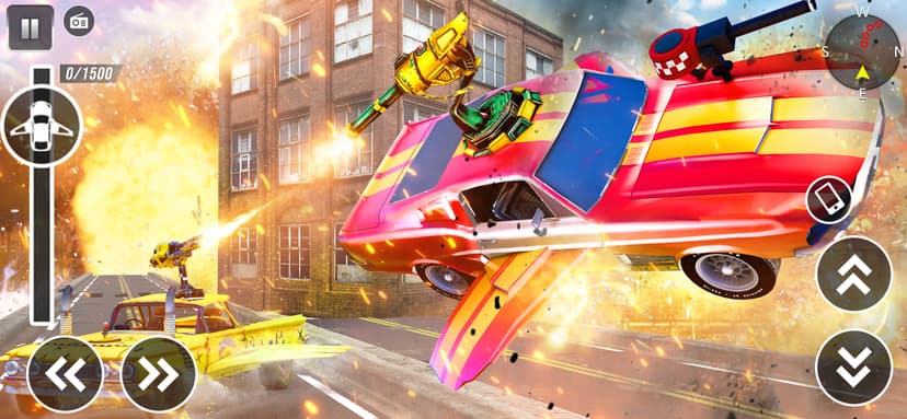 Flying Car: Robot Car Games screenshot 2 - screenshot
