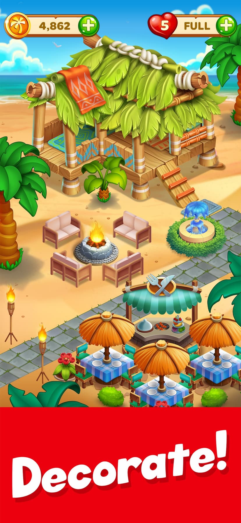 Tropic Trouble Match 3 Builder screenshot 4 - screenshot
