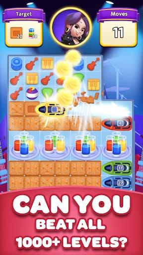 Match 3 - Hard Rock Adventures screenshot 3 - screenshot