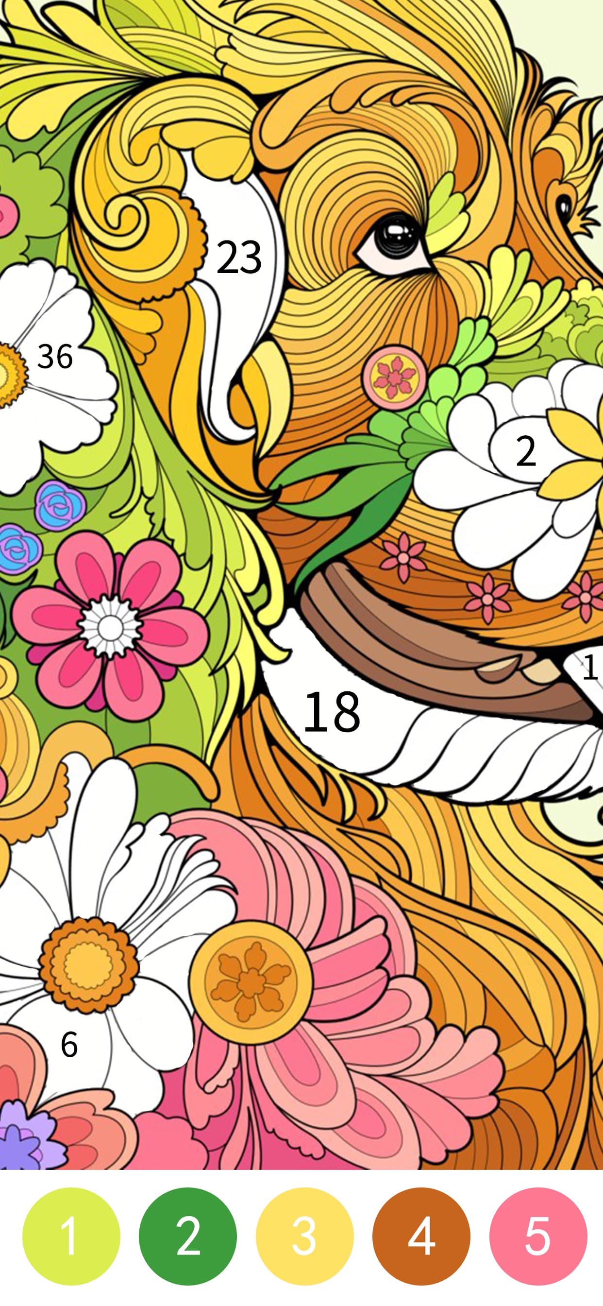 Tangle Color by Number Book screenshot 2 - screenshot