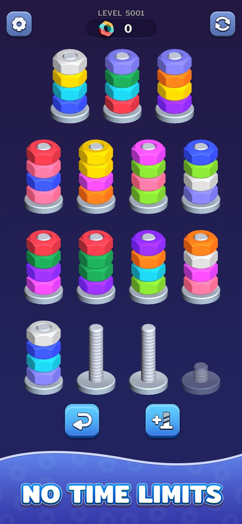 Nut Sort Games - Color Sorting screenshot 4 - screenshot