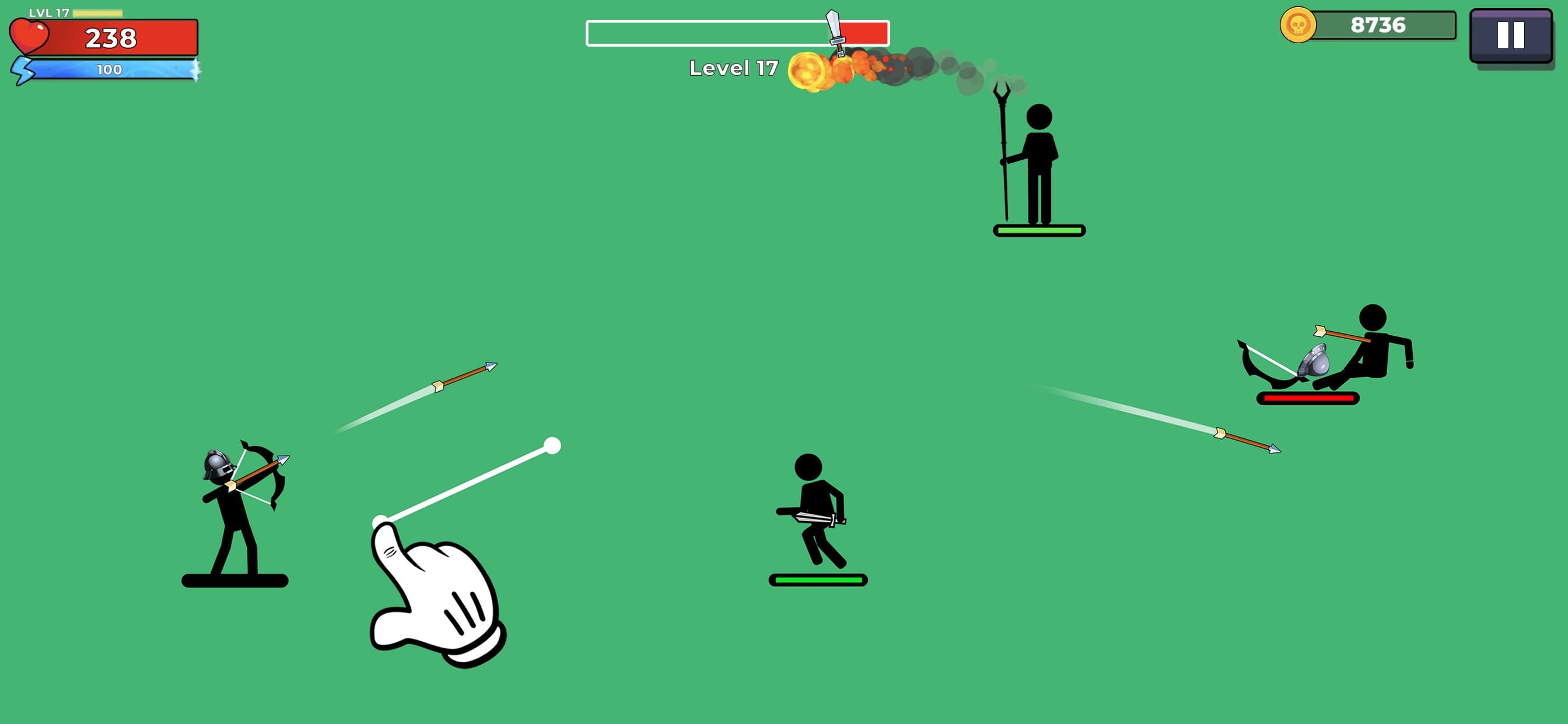 The Archers 2: stick man game screenshot 2 - screenshot
