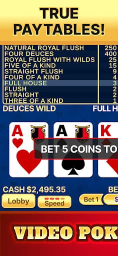 Video Poker Deluxe screenshot 4 - screenshot