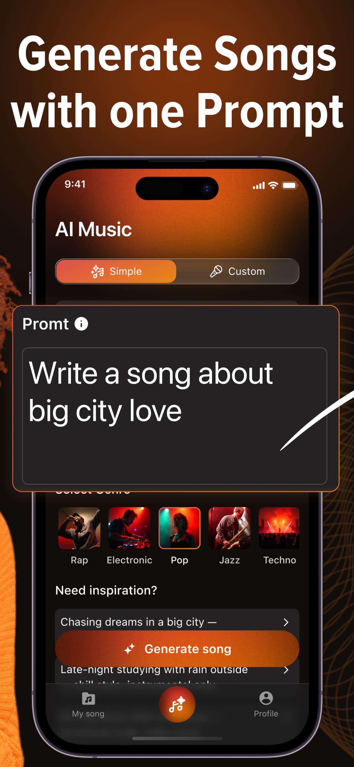 AI Music & Song Generator * screenshot 2 - screenshot
