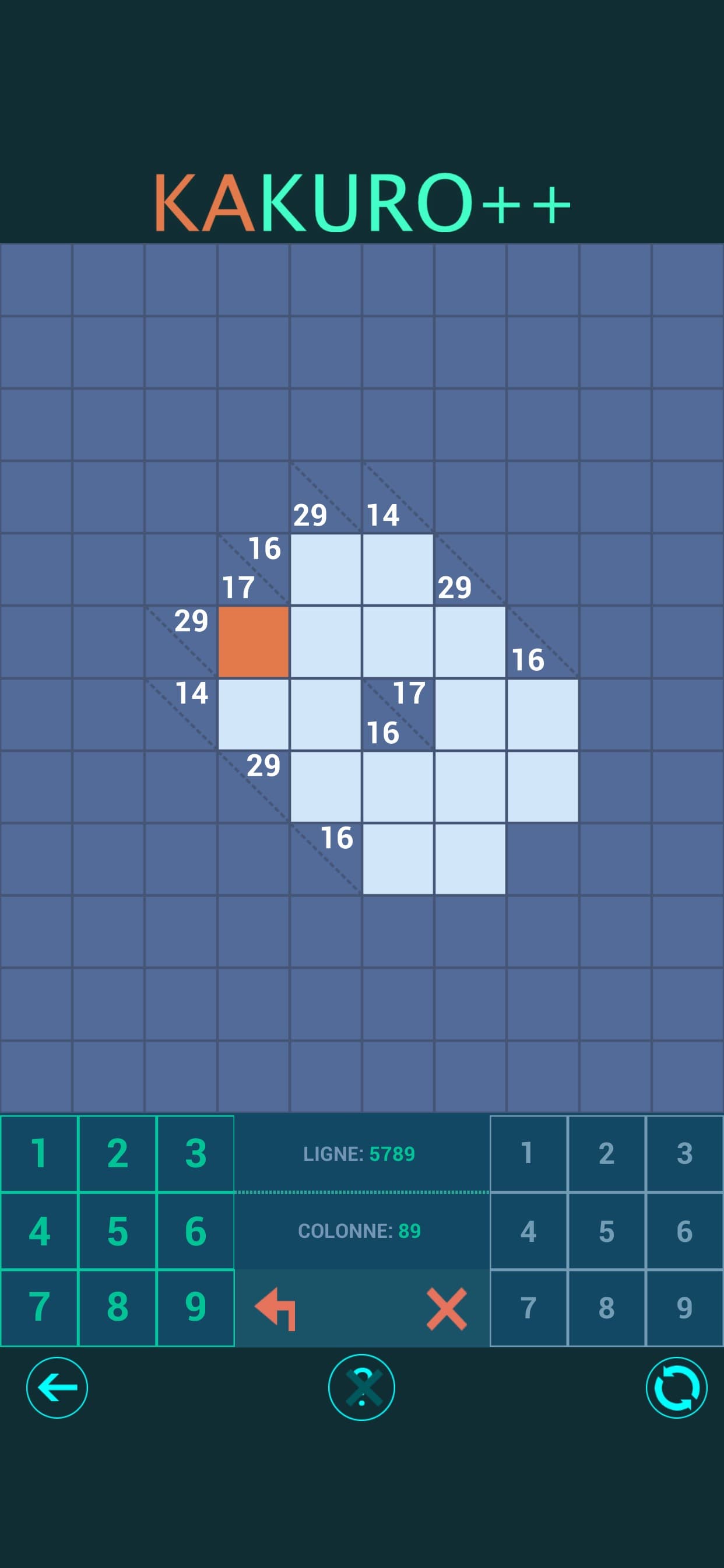 Kakuro++ Cross Sums Puzzles screenshot 3 - screenshot