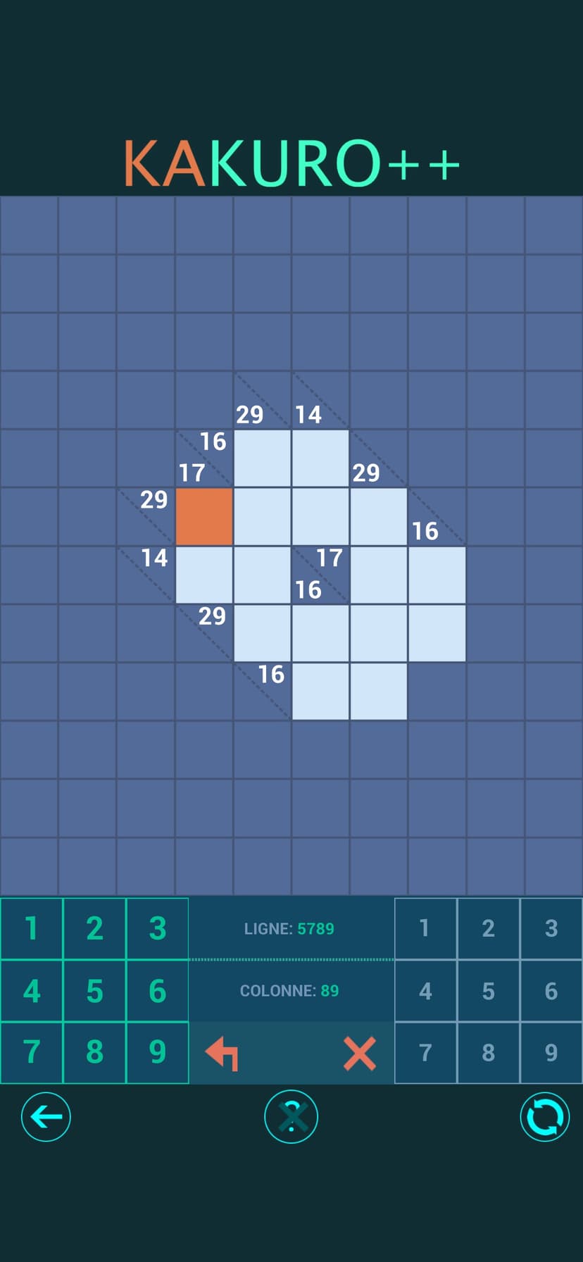 Kakuro++ Cross Sums Puzzles screenshot 3 - screenshot