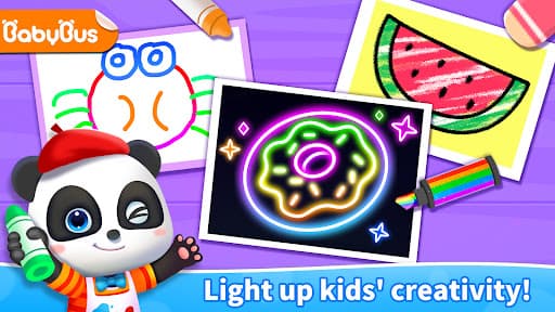Baby Panda's Glow Doodle Game screenshot 9 - screenshot