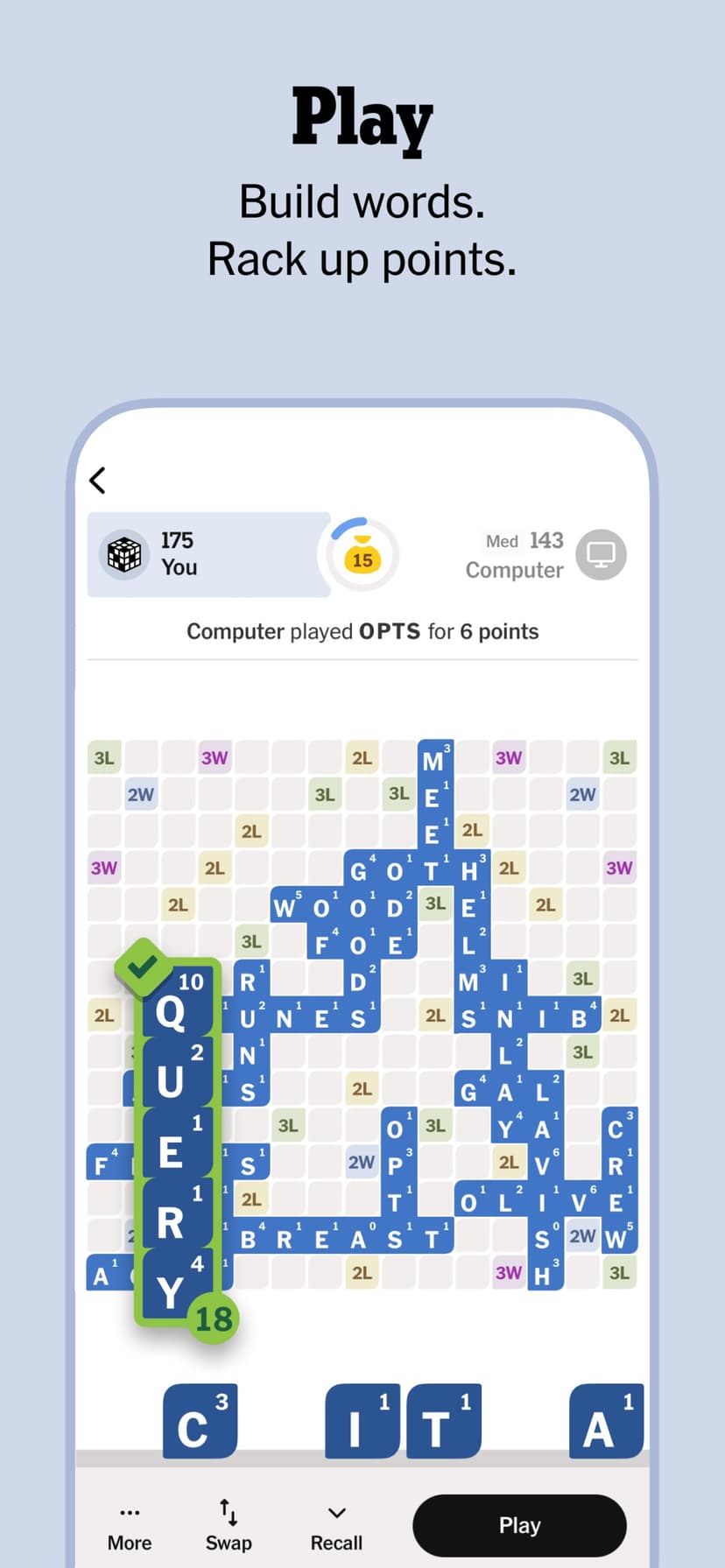NYT Crossplay: Play and Spell screenshot 2 - screenshot