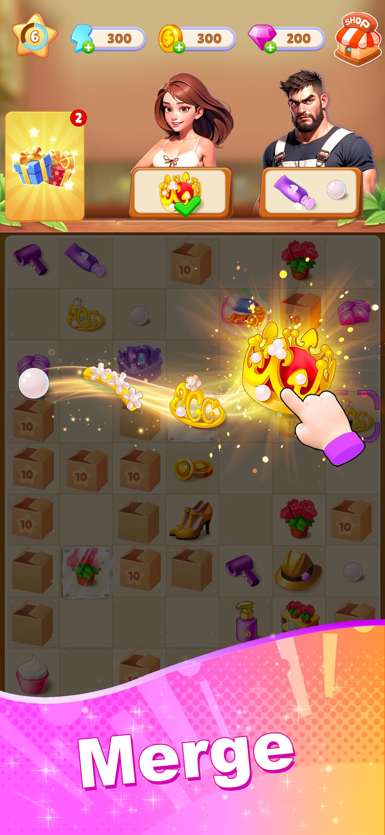 Sara's Secret : Merge&Makeover screenshot 1 - screenshot