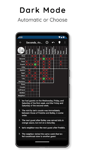 HARD Penny Dell Logic Problems screenshot 6 - screenshot
