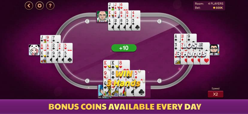Chinese Poker - Pusoy Offline screenshot 4 - screenshot