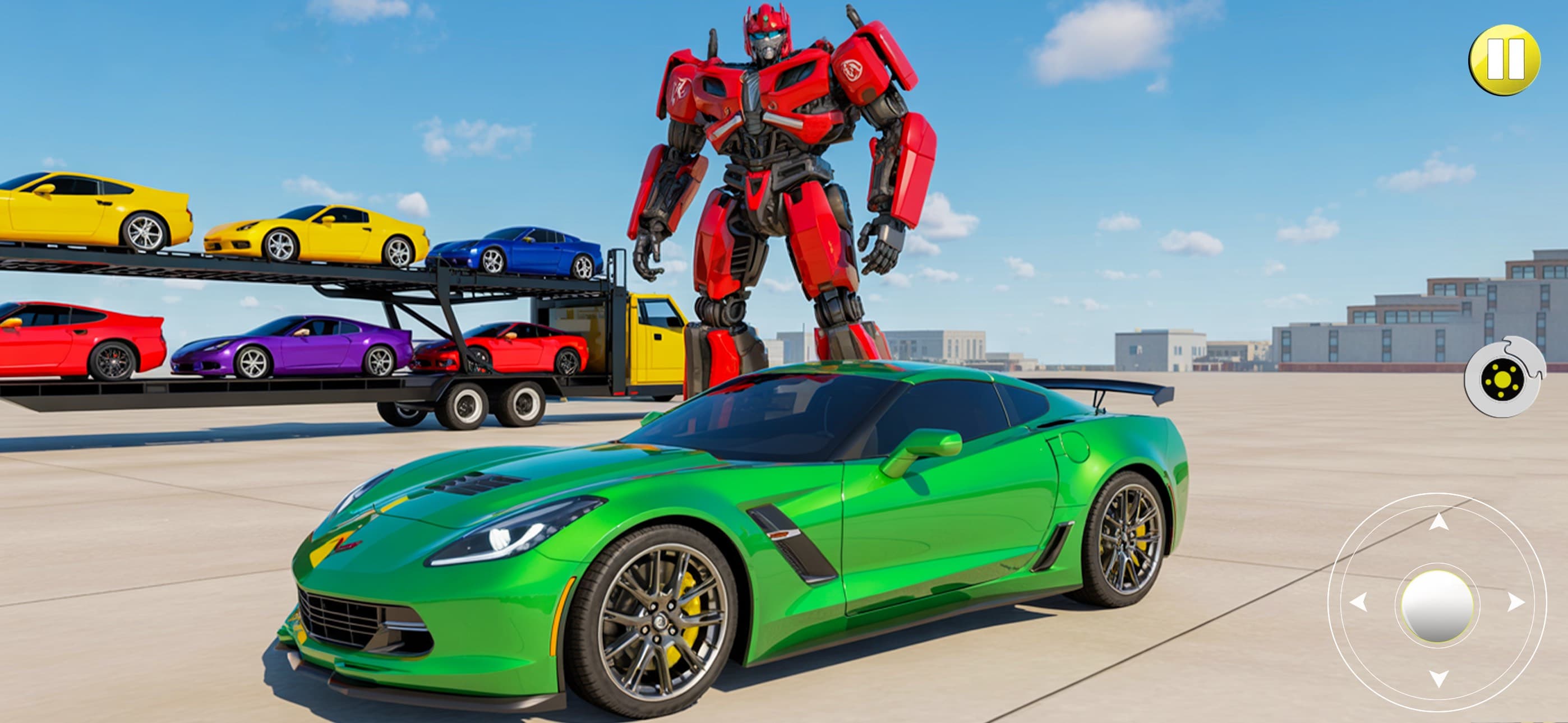 Robot Car Transporter Airplane screenshot 3 - screenshot