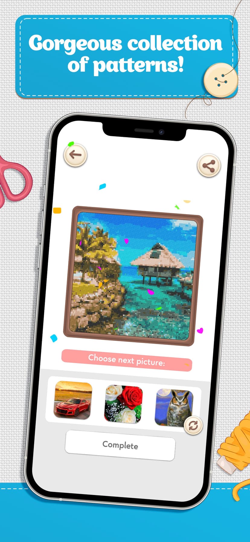 Cross Stitch Coloring Art screenshot 4 - screenshot