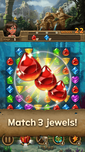 Jewels Atlantis: Puzzle game screenshot 4 - screenshot
