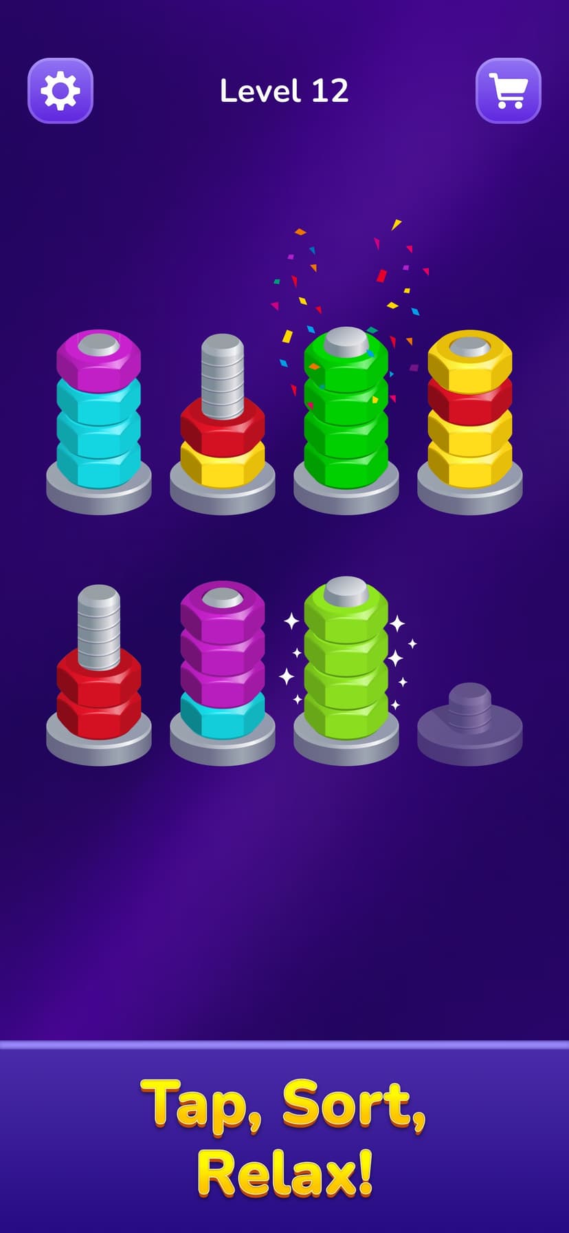Nut Blast - Nut Sort screenshot 2 - screenshot