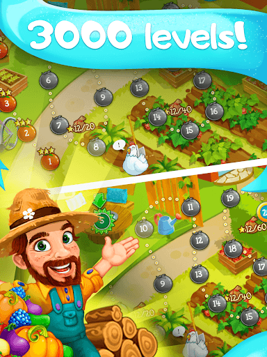 Funny Farm match 3 Puzzle game screenshot 7 - screenshot