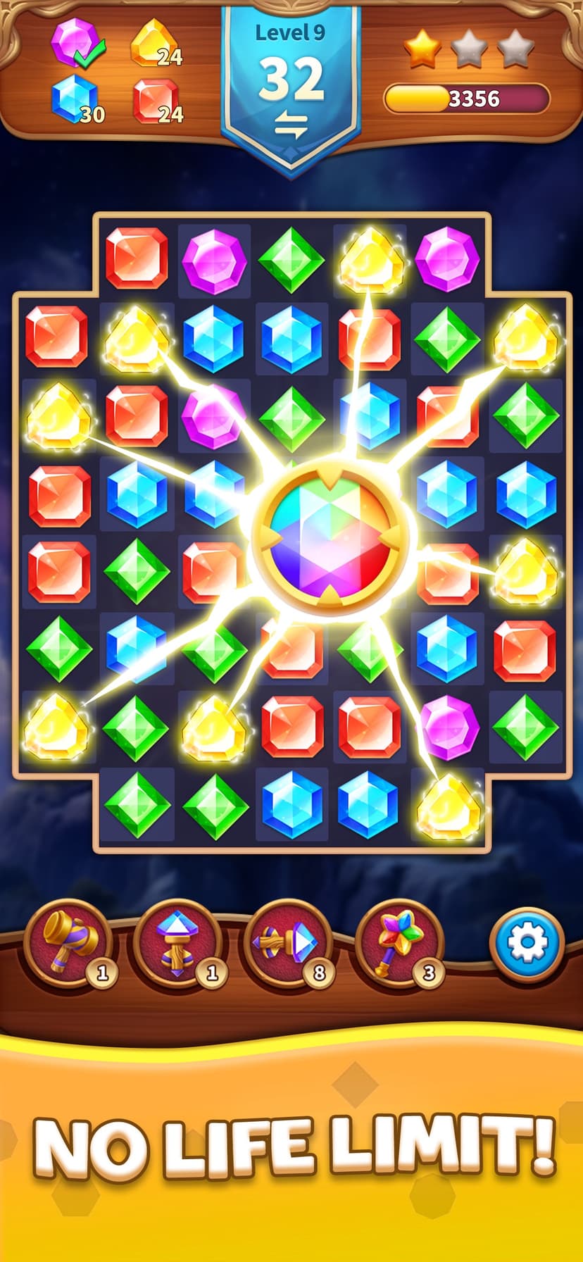 Jewels Adventure Match Blast screenshot 5 - screenshot