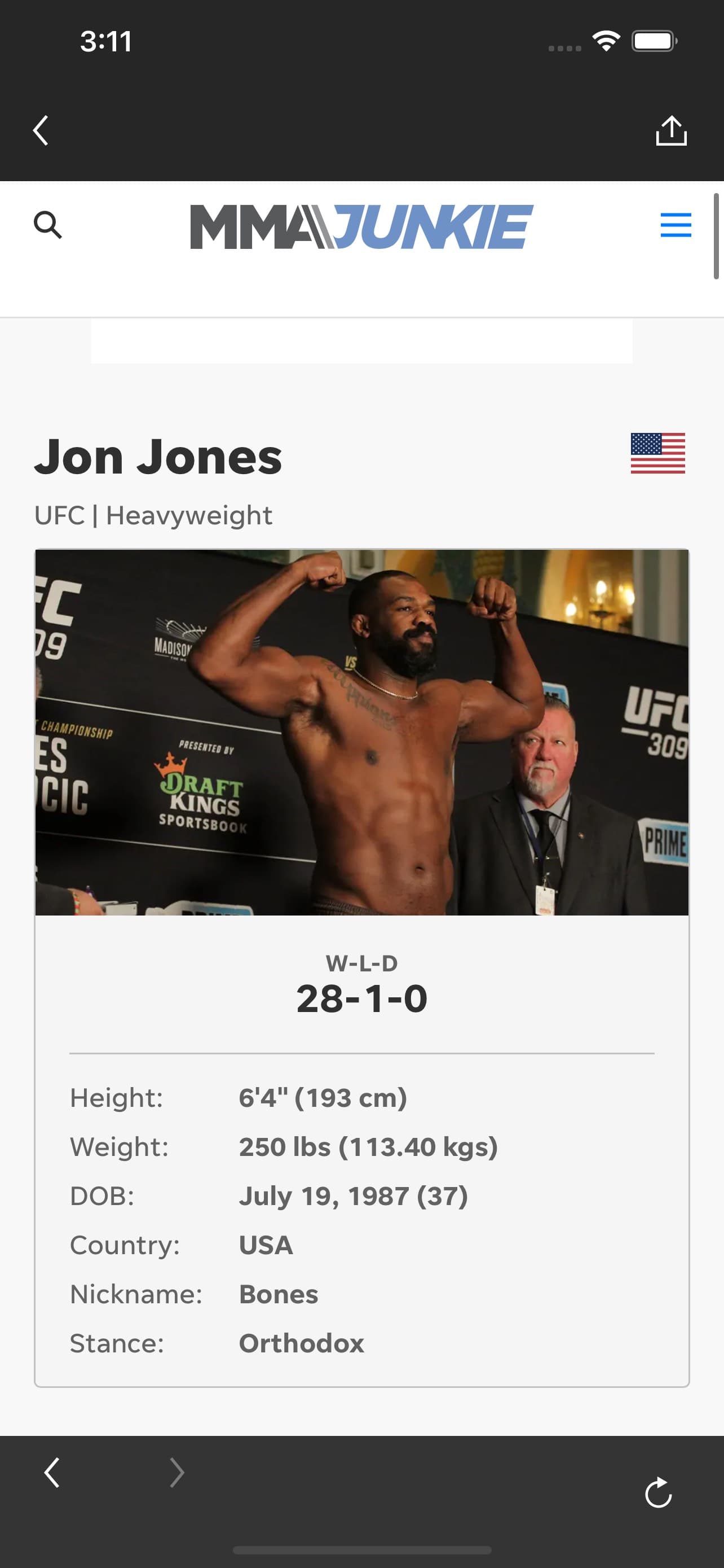 MMAjunkie screenshot 4 - screenshot