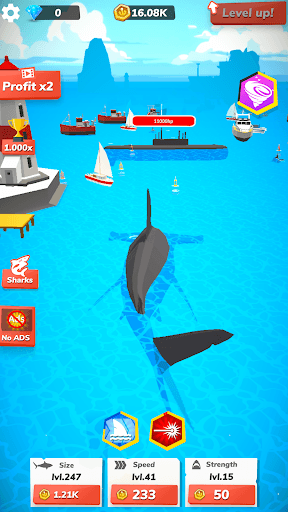 Idle Shark World - Tycoon Game screenshot 4 - screenshot