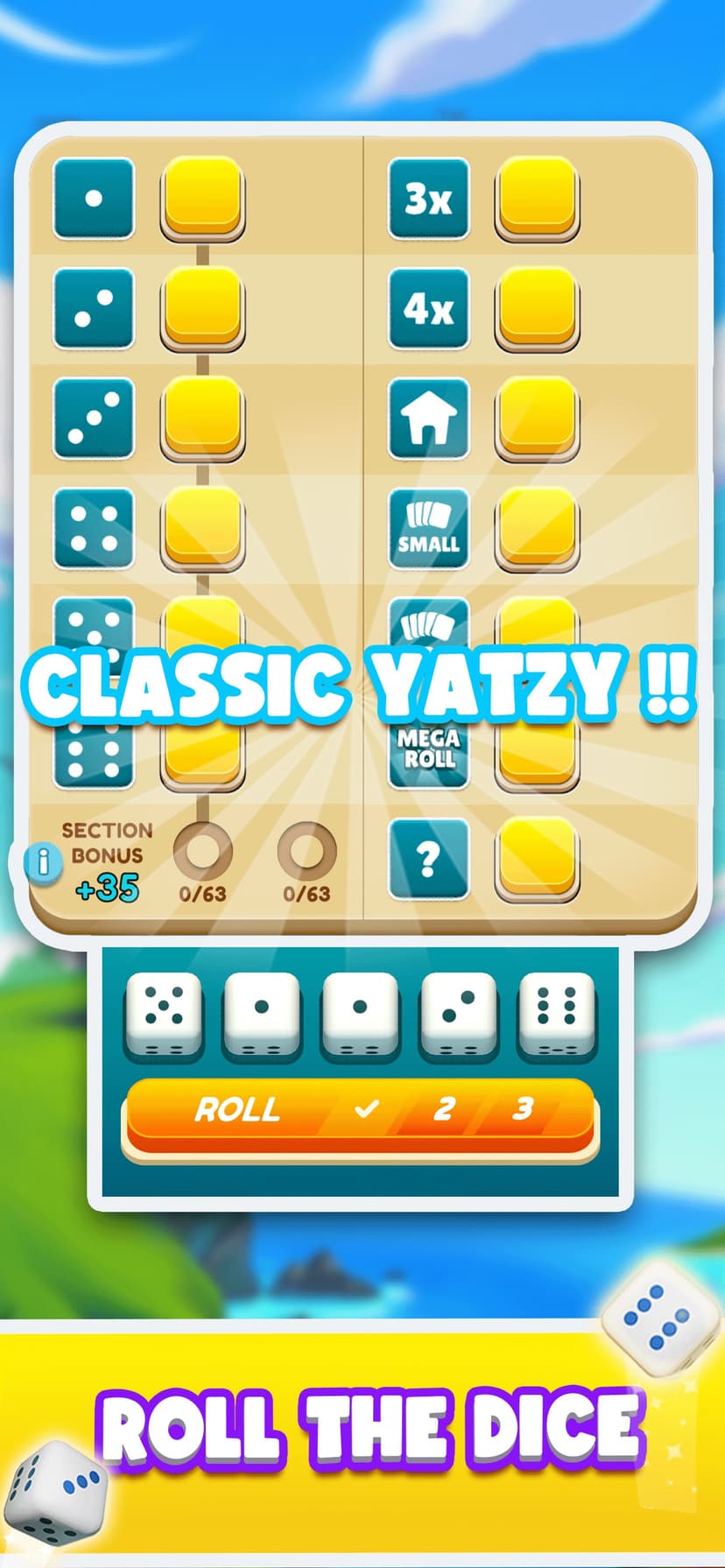 Dicetown Yatzy screenshot 1 - screenshot