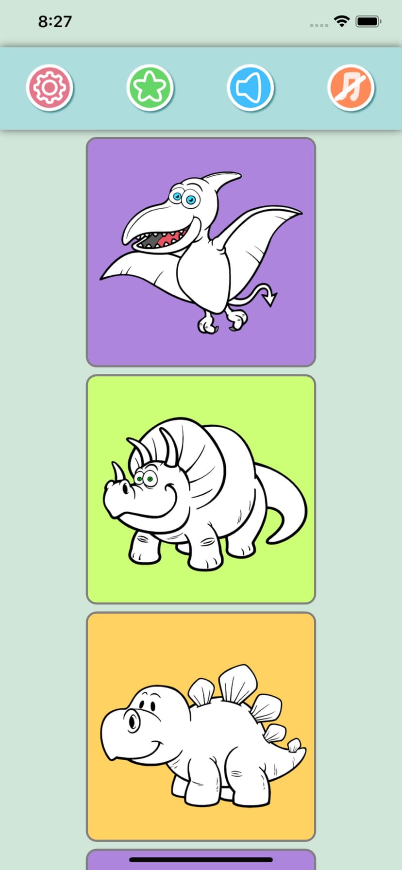 Dino Coloring Pages for Kids screenshot 6 - screenshot