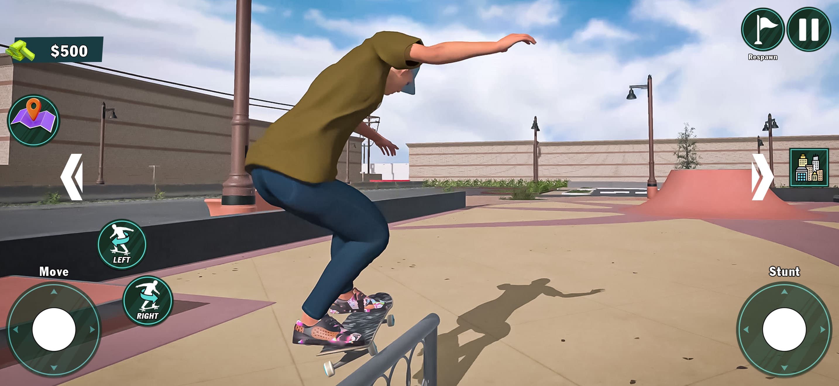 Skate Simulator Snow Flip Game screenshot 1 - screenshot